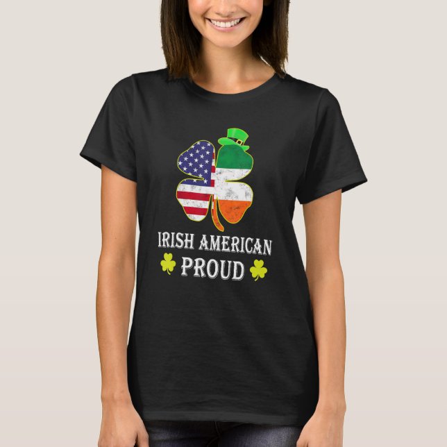 Camiseta American St Patricks Day Lucky Charmer Irish Proud (Anverso)