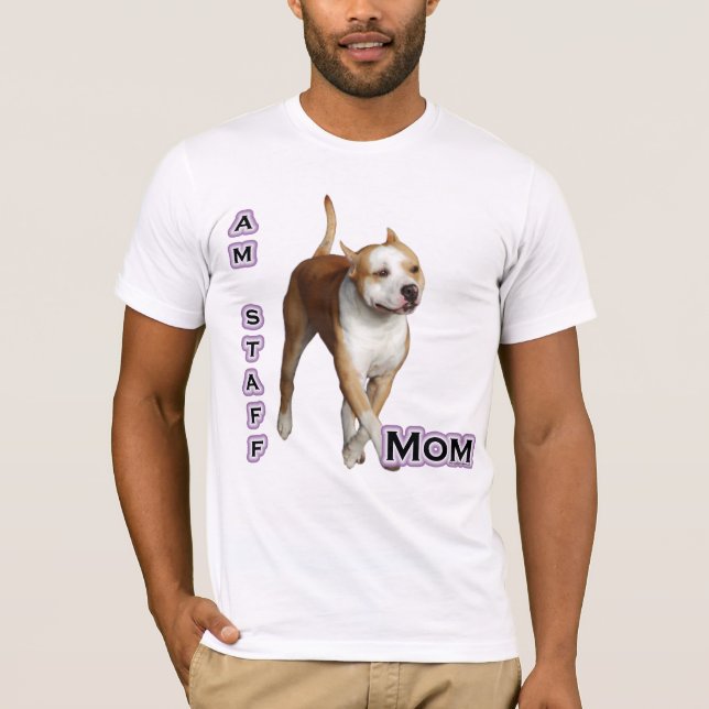 Camiseta American Staffordshire Mom 4 (Anverso)