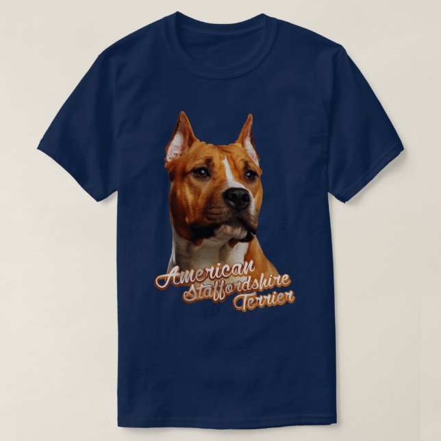 Camiseta American Staffordshire Terrier Amstaff (25) (Diseño del anverso)