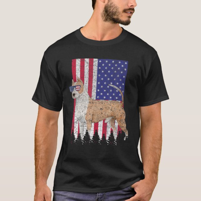 Camiseta American Staffordshire Terrier Patriotic Dog Ameri (Anverso)