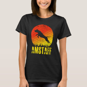 Camiseta American Staffordshire Terrier Saltando Perro Suns