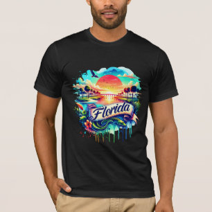 Camiseta American State Map T-Shirts - Florida USA map