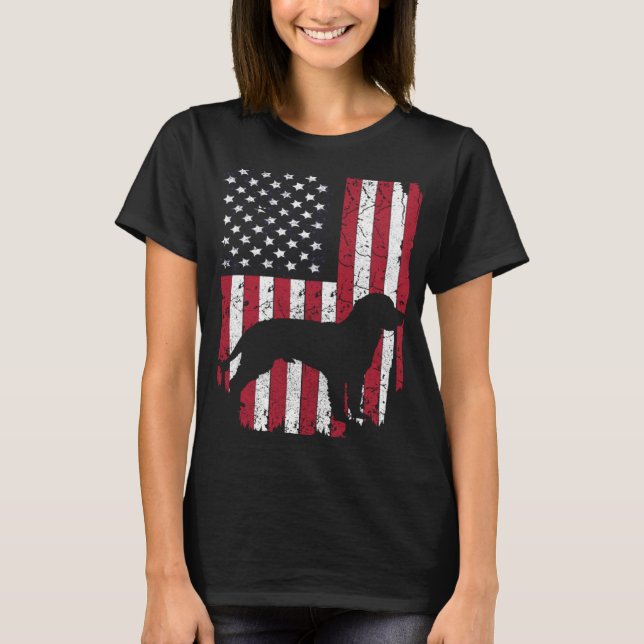 Camiseta American Water Spaniel Dog Mom Dad  4th Of July US (Anverso)