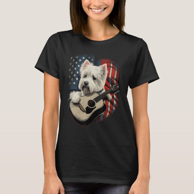 Camiseta American West Highland White Terrier USA Westie Co (Anverso)