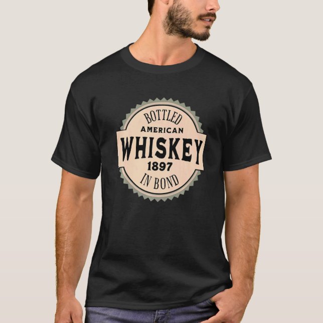 Camiseta American Whiskey Bottled In Bond   (Anverso)