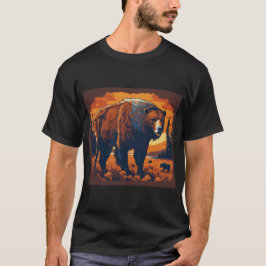 Camiseta American Wildlife Wonders: Ilustración animal icón