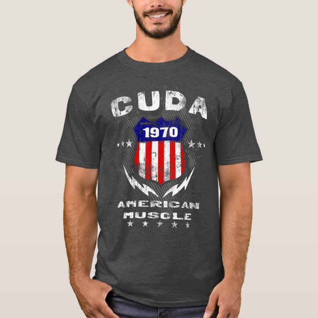 Camiseta americana 1970 del músculo de Cuda (Anverso)