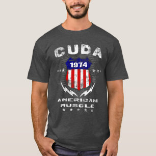 Camiseta americana 1974 del músculo de Cuda