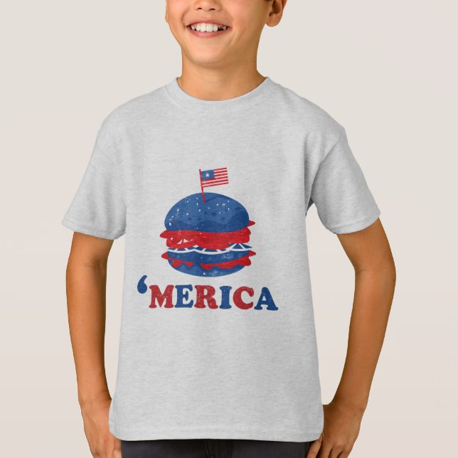 Camiseta Americana 4 De Julio (Anverso)