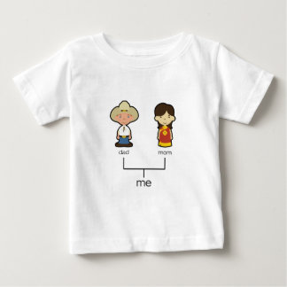 Camiseta americana/china de la familia del bebé