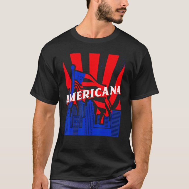 Camiseta Americana, City, Flag, BJJ, Jiu-Jitsu, MMA, Fighti (Anverso)