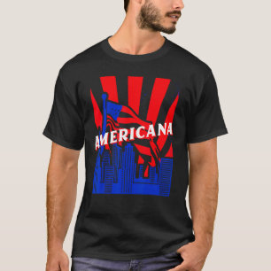 Camiseta Americana, ciudad, bandera, BJJ, Jiu-Jitsu, MMA, F