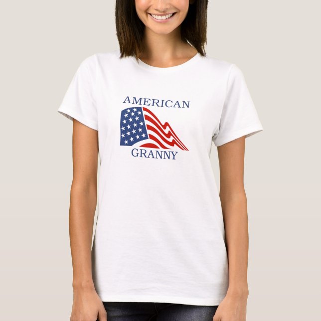 Camiseta americana de la abuelita (Anverso)