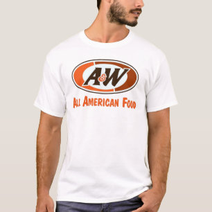 Camiseta americana de la nostalgia de la comida