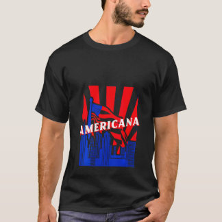 Camiseta Americana de Mujeres, Ciudad, Bandera, BJJ, Jiu Ji