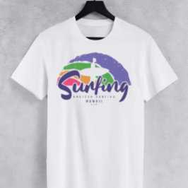 Camiseta americana de Surfing Hawaii