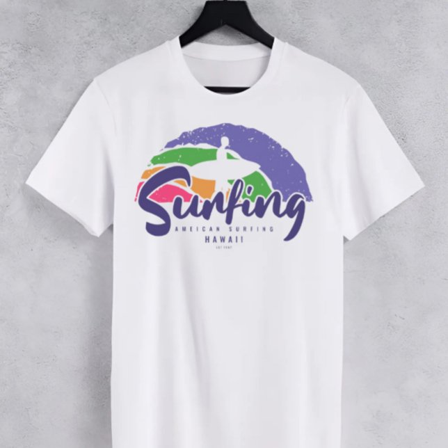 Camiseta americana de Surfing Hawaii (Subido por el creador)