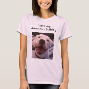 Camiseta americana del bulldog