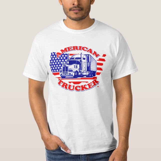 Camiseta americana del camionero (Anverso)