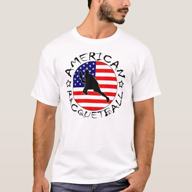 Camiseta americana del equipo del Racquetball del (Anverso)