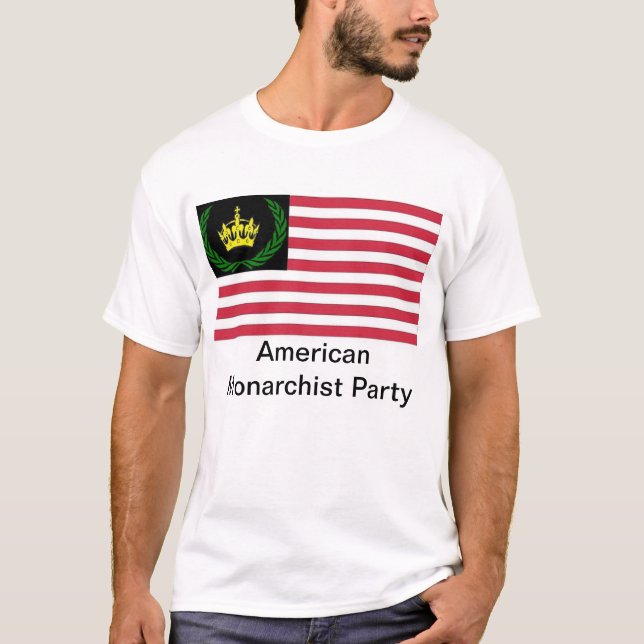 Camiseta americana del fiesta del monárquico (Anverso)