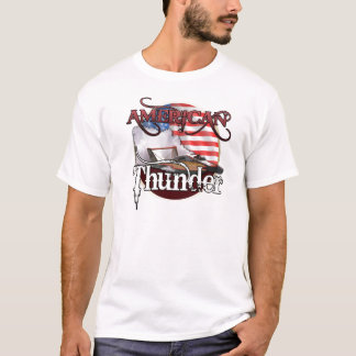 Camiseta americana del hidroavión del trueno