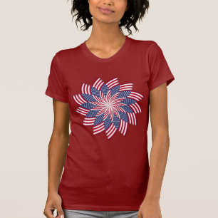Camiseta americana del molinillo de viento