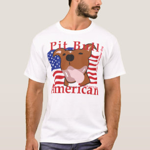 Camiseta americana del pitbull de los hombres