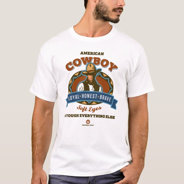 Camiseta americana del vaquero (Anverso)
