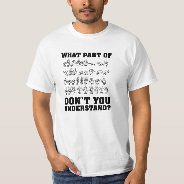 Camiseta americana divertida del lenguaje de (Anverso)