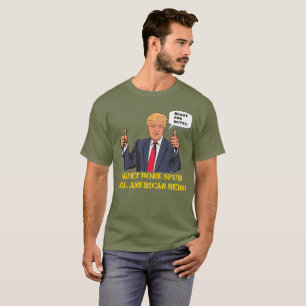 Camiseta americana real del héroe del estímulo del