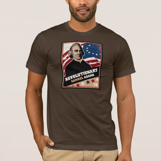 Camiseta americana revolucionaria de Samuel Adams (Anverso)