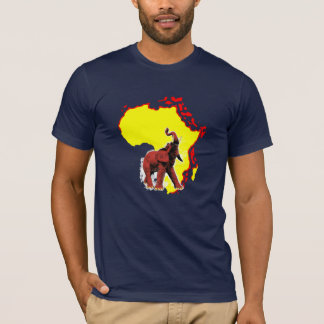 camiseta americana salvaje de la ropa de África