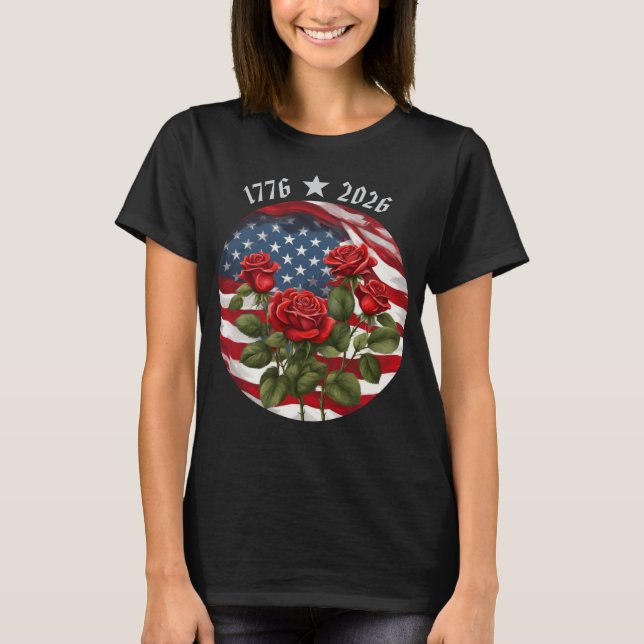 Camiseta Americana Semiquincentenario de las Rosas (Anverso)