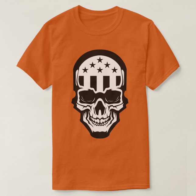 Camiseta Americana Skull (Diseño del anverso)