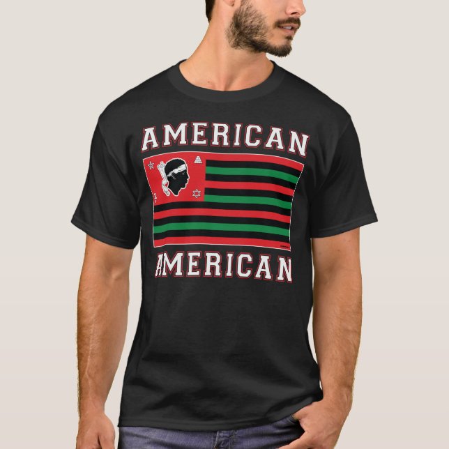 Camiseta Americano-Americano (camiseta oscura) (Anverso)