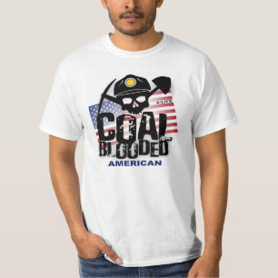 CAMISETA AMERICANO AMERICANO ENSANGRENTADO POR CARBÓN