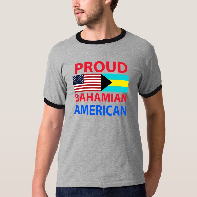 Camiseta Americano bahamés orgulloso (Anverso)