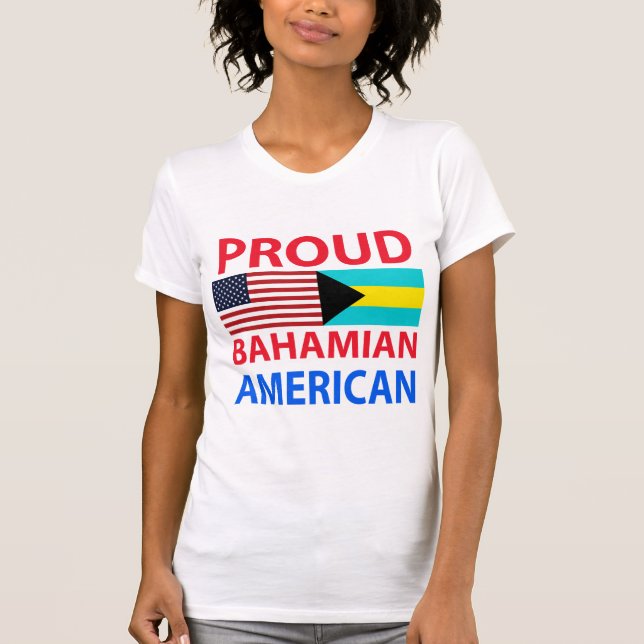 Camiseta Americano bahamés orgulloso (Anverso)