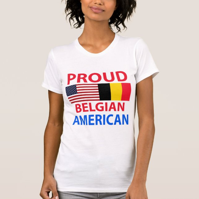 Camiseta Americano belga orgulloso (Anverso)