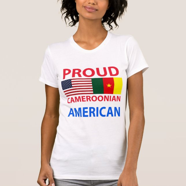 Camiseta Americano camerunés orgulloso (Anverso)