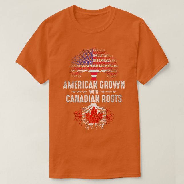 Camiseta Americano Canadiense (Diseño del anverso)
