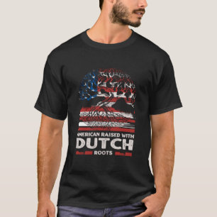 Camiseta Americano con raíces holandesas Patriótico Holanda