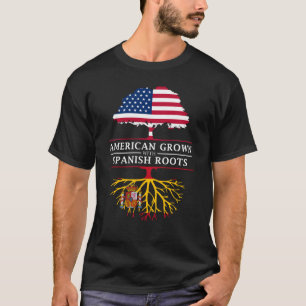 Camiseta Americano crecido con el diseño de España   de l