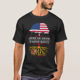 Camiseta Americano crecido con el diseño de España de las