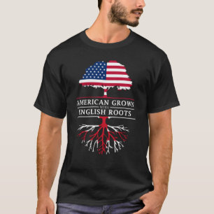 Camiseta Americano crecido con el diseño de Inglaterra de
