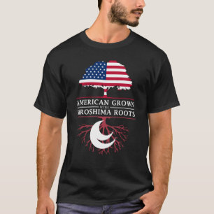 Camiseta Americano crecido con el diseño de Japón   de las