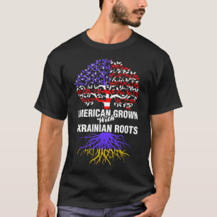 Camiseta Americano crecido con las raíces ucranianas