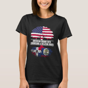 Camiseta Americano crecido con patrimonio de la bandera Dom