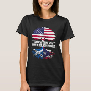 Camiseta Americano crecido con patrimonio de la bandera Esc